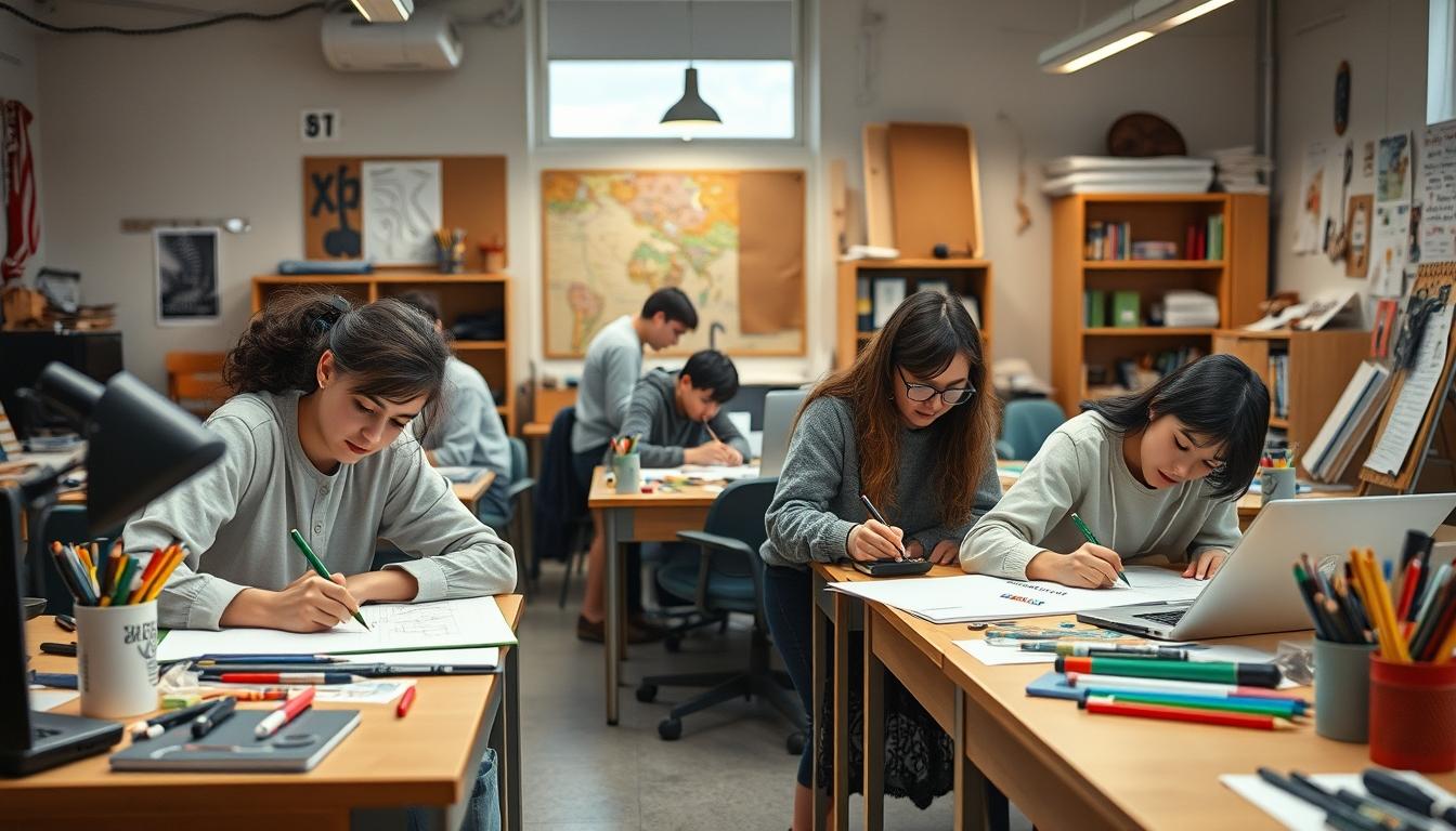 Students and educational resources in a modern learning environment